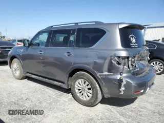 2020 Nissan Armada SL with VIN JN8AY2NC8LX517946, listed as a Copart auction lot 48800105 with 115,574 mi miles and Salvage Title. Bid and sale history available at carsss.com. Image 2.