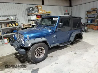 2003 Jeep Wrangler Sport with VIN 1J4FA49S23P344132, listed as a Copart auction lot 73292894 with 147,252 mi miles and Salvage Title. Bid and sale history available at carsss.com. Image 1.