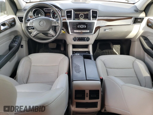 2015 Mercedes-Benz M 350 with VIN 4JGDA5JB8FA535538, listed as a Copart auction lot 63639155 with 121,045 mi miles and Salvage title. Bid and sale history available at DreamBid. Image 8.