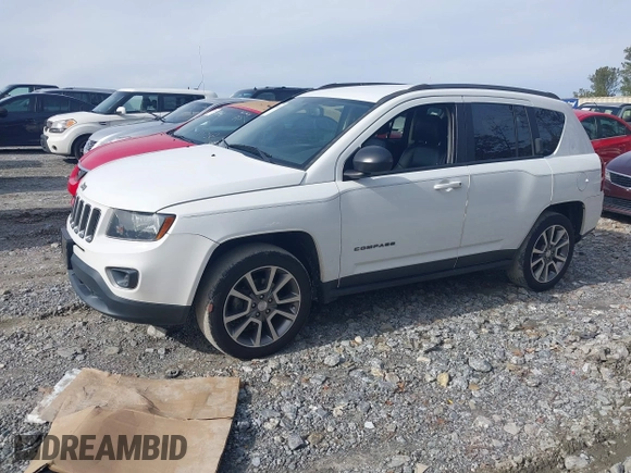 2017 Jeep Compass 75th Anniversary Edition with VIN 1C4NJDBB5HD127582, listed as a IAAI auction lot 41098124 with 83,564 mi miles. Bid and sale history available at carsss.com. Image 2.