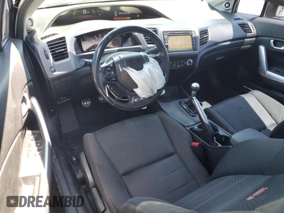 2012 Honda Civic Si with VIN 2HGFG4A58CH702723, listed as a Copart auction lot 57642215 with 99,385 mi miles and Salvage title. Bid and sale history available at DreamBid. Image 8.
