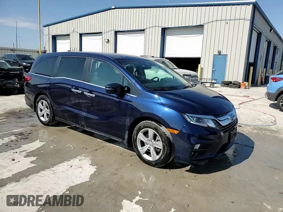 2020 Honda Odyssey EX with VIN 5FNRL6H56LB062770, listed as a Copart auction lot 43761435 with 103,566 mi miles and Salvage Title. Bid and sale history available at DreamBid. Image 14.