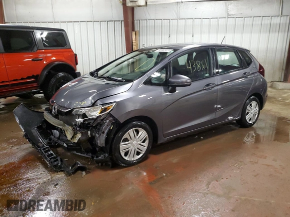 2019 Honda Fit LX with VIN 3HGGK5H42KM704229, listed as a Copart auction lot 45965055 with 43,861 mi miles and Clean Title. Bid and sale history available at DreamBid. Image 1.
