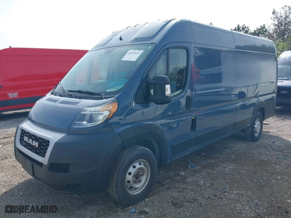 2019 Ram ProMaster Cargo Van with VIN 3C6URVJG5KE554572, listed as a IAAI auction lot 41913019 with 77,056 mi miles. Bid and sale history available at carsss.com. Image 17.