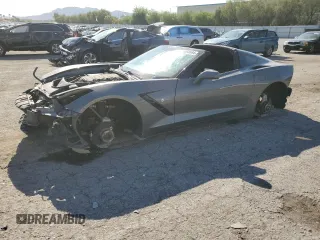 2015 Chevrolet Corvette 2LT with VIN 1G1YC2D79F5104035, listed as a Copart auction lot 68893664 with 56,029 mi miles and Salvage Title. Bid and sale history available at carsss.com. Image 1.
