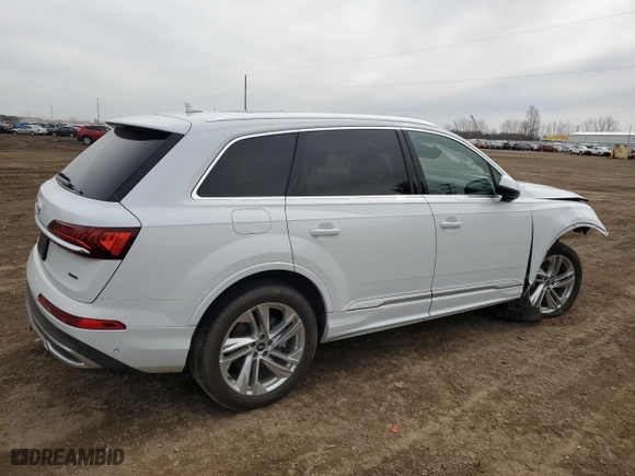 2021 Audi Q7 Premium with VIN WA1AXAF70MD023877, listed as a Copart auction lot 49084005 with 28,431 mi miles and Non Repairable. Bid and sale history available at carsss.com. Image 3.
