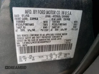 2003 Ford Escape XLT Popular 2 with VIN 1FMCU931X3KB89657, listed as a Copart auction lot 70283764 with 214,990 mi miles and Salvage Title. Bid and sale history available at carsss.com. Image 13.