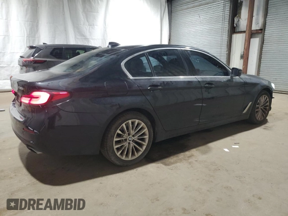 2023 BMW 5 Series 530i xDrive with VIN WBA13BJ00PWY22937, listed as a Copart auction lot 46817105 with 21,054 mi miles and Clean Title. Bid and sale history available at DreamBid. Image 3.