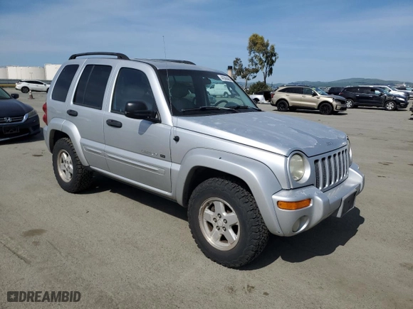 2002 Jeep Liberty Limited with VIN 1J4GL58K02W327114, listed as a Copart auction lot 48366485 with 227,638 mi miles and Clean Title. Bid and sale history available at carsss.com. Image 4.