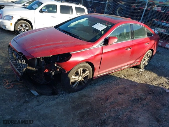 2019 Hyundai Sonata Sport with VIN 5NPE34AFXKH736229, listed as a IAAI auction lot 41355059 with 116,236 mi miles. Bid and sale history available at carsss.com. Image 2.