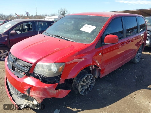 2014 Dodge Grand Caravan SXT with VIN 2C4RDGCG1ER331387, listed as a IAAI auction lot 41810447 with 118,797 mi miles and . Bid and sale history available at DreamBid. Image 2.