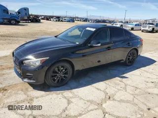 2017 Infiniti Q50 2.0t with VIN JN1CV7AP6HM642331, listed as a Copart auction lot 47774275 with 115,282 mi miles and Salvage Title. Bid and sale history available at carsss.com. Image 1.