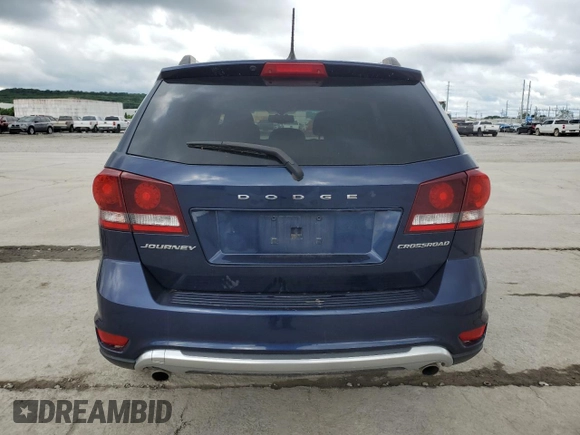 2017 Dodge Journey Crossroad Plus with VIN 3C4PDCGG4HT581492, listed as a Copart auction lot 56106085 with 129,476 mi miles and Salvage title. Bid and sale history available at DreamBid. Image 6.