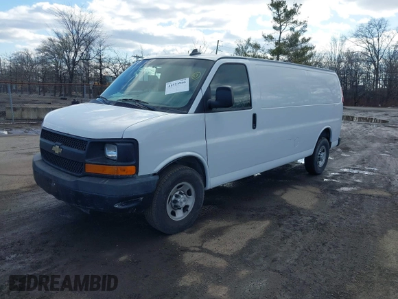 2016 Chevrolet Express Cargo Van with VIN 1GCWGBFF6G1154276, listed as a IAAI auction lot 41523966 with 70,558 mi miles. Bid and sale history available at carsss.com. Image 2.