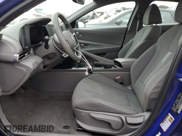 2022 Hyundai Elantra SEL with VIN KMHLM4AG4NU321006, listed as a Copart auction lot 50836235 with 45,307 mi miles and Salvage Title. Bid and sale history available at DreamBid. Image 7.