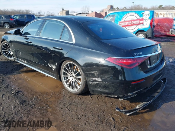 2023 Mercedes-Benz S-Class S 500 with VIN W1K6G6DB2PA173405, listed as a IAAI auction lot 41238647 with 8,825 mi miles. Bid and sale history available at carsss.com. Image 17.