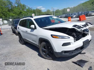 2018 Jeep Cherokee Latitude with VIN 1C4PJMCB2JD506794, listed as a IAAI auction lot 42206141 with 96,309 mi miles and . Bid and sale history available at DreamBid. Image 1.