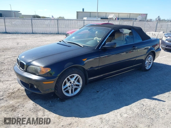 2004 BMW 3 Series 325Ci with VIN WBABW33414PL28254, listed as a IAAI auction lot 41785394 with 129,235 mi miles. Bid and sale history available at carsss.com. Image 2.