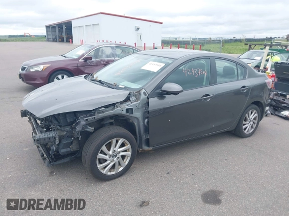2013 Mazda 3 i Touring with VIN JM1BL1V79D1832397, listed as a IAAI auction lot 42437514 with 91,573 mi miles and . Bid and sale history available at DreamBid. Image 2.