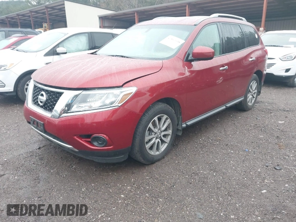 2015 Nissan Pathfinder S with VIN 5N1AR2MN9FC689700, listed as a IAAI auction lot 41561038 with 161,038 mi miles. Bid and sale history available at carsss.com. Image 17.