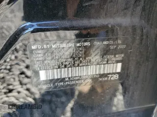 2023 Mitsubishi Mirage Black Edition с VIN ML32AWHJ2PH001350, выставлен на аукционе Copart как лот 46849375 с пробегом 31 679 миль миль и Чистый • Clean title. История ставок и продаж доступна на DreamBid. Изображение 13.