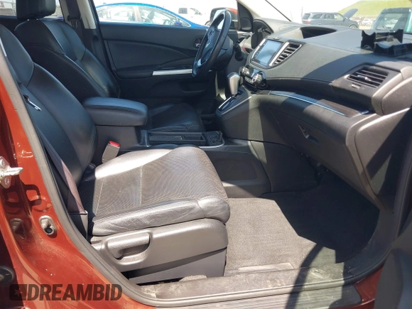2015 Honda CR-V EX-L with VIN 2HKRM3H78FH510610, listed as a IAAI auction lot 41993196 with Not Provided miles and . Bid and sale history available at carsss.com. Image 5.