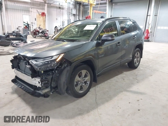 2023 Toyota RAV4 Hybrid XLE with VIN JTMRWRFV7PD206853, listed as a IAAI auction lot 41708570 with 24,157 mi miles. Bid and sale history available at carsss.com. Image 2.