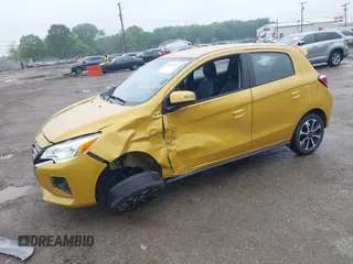 2024 Mitsubishi Mirage Black Edition with VIN ML32AWHJ7RH003579, listed as a IAAI auction lot 42312871 with 25,160 mi miles and . Bid and sale history available at DreamBid. Image 2.