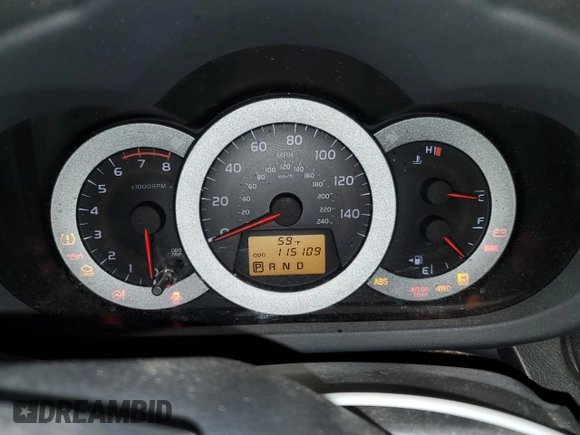 2010 Toyota RAV4 Sport with VIN JTMRK4DV8A5085818, listed as a Copart auction lot 51799295 with 115,109 mi miles and Salvage title. Bid and sale history available at DreamBid. Image 9.