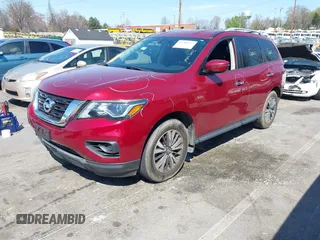 2017 Nissan Pathfinder SV with VIN 5N1DR2MM4HC681270, listed as a IAAI auction lot 41786327 with 61,724 mi miles. Bid and sale history available at carsss.com. Image 19.