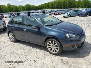 2013 Volkswagen Golf TDI w/Sunroof & Nav z VIN WVWNM7AJ9DW125303, wystawiony jako Copart lot #57137025 z przebiegiem 68 021 mil mil oraz Czysty tytuł • Clean title. Historia ofert i sprzedaży dostępna na DreamBid. Obrazek 4.