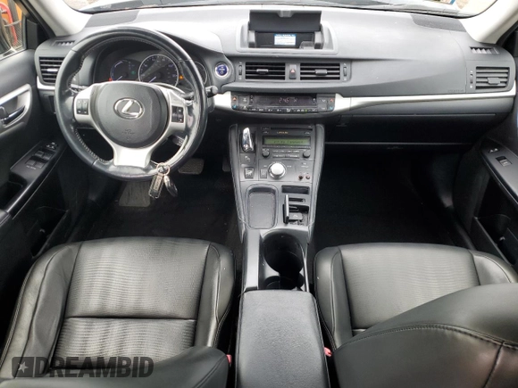 2012 Lexus CT 200h with VIN JTHKD5BH7C2117143, listed as a Copart auction lot 59111325 with 93,247 mi miles and Salvage title. Bid and sale history available at DreamBid. Image 8.