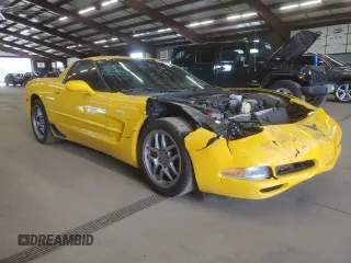 2003 Chevrolet Corvette Z06 with VIN 1G1YY12S635129327, listed as a Copart auction lot 51208995 with 34,626 mi miles and Clean Title. Bid and sale history available at carsss.com. Image 4.