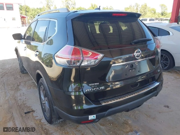 2016 Nissan Rogue SL with VIN 5N1AT2MT9GC734801, listed as a IAAI auction lot 41792366 with 116,656 mi miles. Bid and sale history available at carsss.com. Image 3.