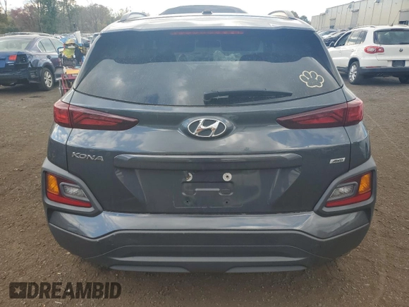 2018 Hyundai Kona SEL with VIN KM8K2CAA9JU097989, listed as a Copart auction lot 75904494 with 121,358 mi miles and Salvage Title. Bid and sale history available at carsss.com. Image 6.