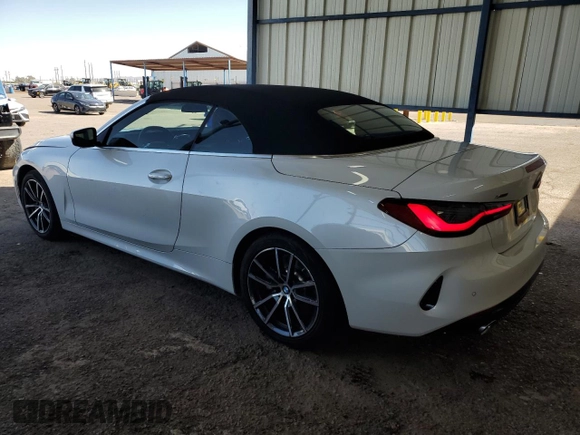 2025 BMW 4 Series 430i xDrive with VIN WBA53DB09SCT32390, listed as a Copart auction lot 48107375 with 11,555 mi miles and Clean Title. Bid and sale history available at DreamBid. Image 2.