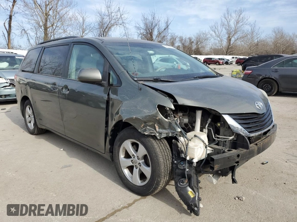 2012 Toyota Sienna LE AAS with VIN 5TDKK3DC4CS198592, listed as a Copart auction lot 49094425 with 113,365 mi miles and Salvage Title. Bid and sale history available at carsss.com. Image 4.