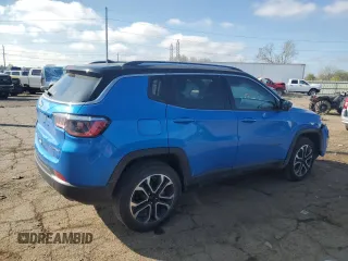 2022 Jeep Compass Limited with VIN 3C4NJDCB6NT102209, listed as a Copart auction lot 54700305 with 20,888 mi miles and Clean title. Bid and sale history available at DreamBid. Image 3.
