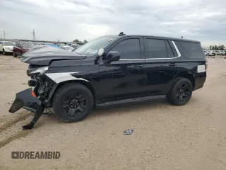 2021 Chevrolet Tahoe Commercial with VIN 1GNSCLED3MR356898, listed as a Copart auction lot 43929865 with 69,650 mi miles and Salvage Title. Bid and sale history available at carsss.com. Image 1.