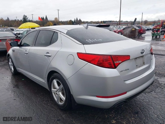 2011 Kia Optima LX with VIN KNAGM4A7XB5169810, listed as a IAAI auction lot 40855136 with 147,541 mi miles. Bid and sale history available at carsss.com. Image 3.