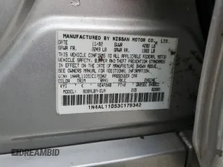 2003 Nissan Altima S z VIN 1N4AL11D53C179342, wystawiony jako Copart lot #59155825 z przebiegiem 231 333 mil mil oraz Szkoda całkowita • Salvage title. Historia ofert i sprzedaży dostępna na DreamBid. Obrazek 12.