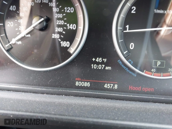 2013 BMW 5 Series 528i xDrive with VIN WBAXH5C54DD107785, listed as a IAAI auction lot 41781348 with 80,086 mi miles. Bid and sale history available at carsss.com. Image 16.