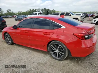 2024 Honda Civic Sedan Touring with VIN 2HGFE1F96RH321560, listed as a Copart auction lot 50551685 with 0 mi miles and Salvage Title. Bid and sale history available at carsss.com. Image 2.