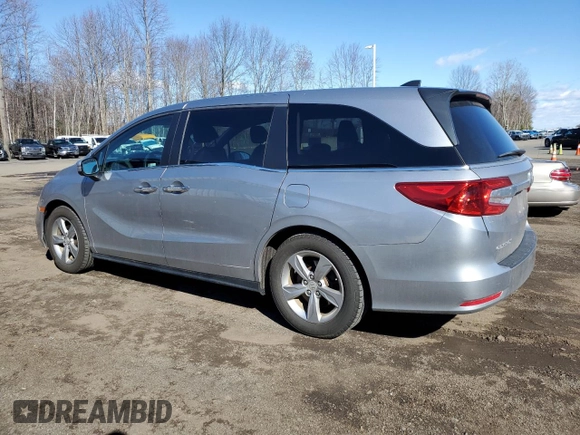 2018 Honda Odyssey EX-L with VIN 5FNRL6H79JB054306, listed as a Copart auction lot 49674955 with 92,157 mi miles and Salvage Title. Bid and sale history available at carsss.com. Image 2.