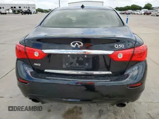 2017 Infiniti Q50 Premium with VIN JN1EV7AR2HM836459, listed as a Copart auction lot 62679735 with 91,161 mi miles and Salvage title. Bid and sale history available at DreamBid. Image 6.