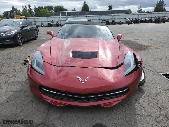 2014 Chevrolet Corvette Stingray 2LT with VIN 1G1YD3D79E5122939, listed as a Copart auction lot 71451984 with 52,312 mi miles and Salvage Title. Bid and sale history available at carsss.com. Image 5.