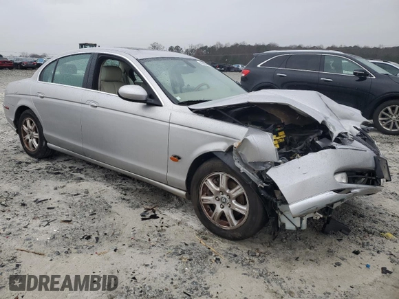 2003 Jaguar S-Type with VIN SAJEA01T83FM74129, listed as a Copart auction lot 45959495 with Not Provided miles and Salvage Title. Bid and sale history available at DreamBid. Image 4.
