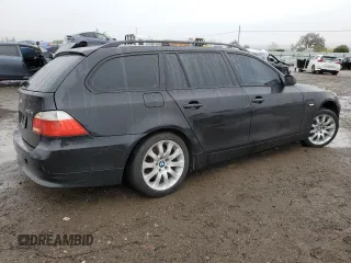 2006 BMW 5 Series 530xi with VIN WBANN73536CN00682, listed as a Copart auction lot 85373094 with 152,183 mi miles and Salvage Title. Bid and sale history available at carsss.com. Image 3.