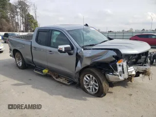 2024 Chevrolet Silverado 1500 LT with VIN 1GCRDDED6RZ329678, listed as a Copart auction lot 43390915 with Not Provided miles and Salvage Title. Bid and sale history available at DreamBid. Image 4.