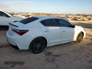 2021 Acura ILX w/Premium/A-SPEC Package with VIN 19UDE2F82MA001728, listed as a Copart auction lot 46788975 with 49,698 mi miles and Salvage Title. Bid and sale history available at carsss.com. Image 3.